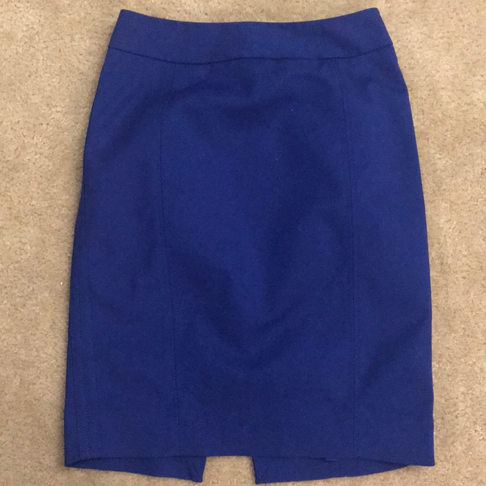 WHBM Cobalt Blue Pencil Skirt 00